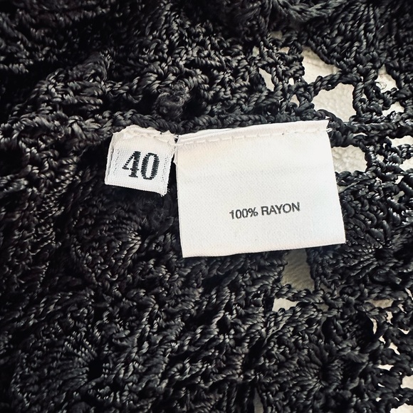 JULIEN MACDONALD black knit cardigan sweater. - Picture 4 of 5